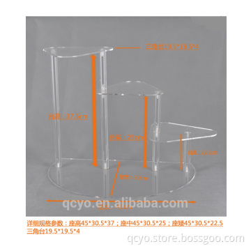 New fashion acrylic factory directly sale lucite shoe display stand QCY456